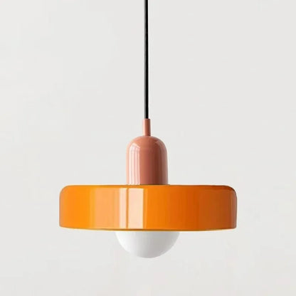 Orange2 Body Color Retro Glass Pendant Light E27 Socket for Home Decor