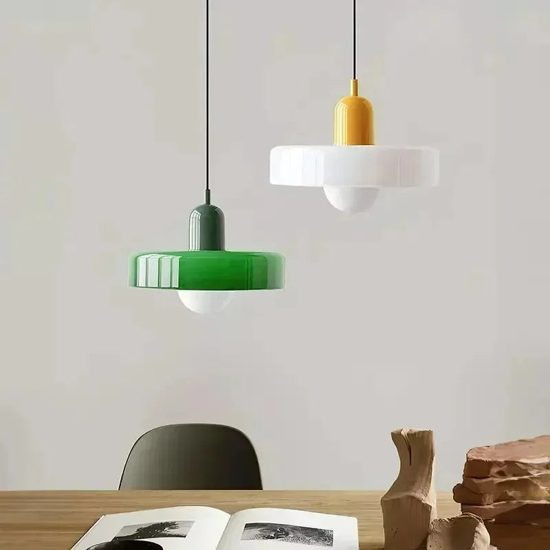 Retro Glass Pendant Light E27 Socket for Home Decor