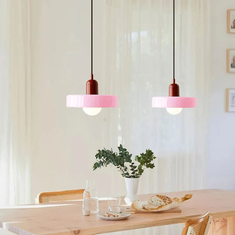 Retro Glass Pendant Light E27 Socket for Home Decor